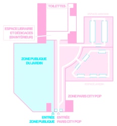 Plan Paris City Pop - vue large