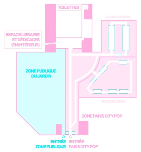 Plan Paris City Pop - vue large