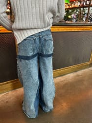 Jean Baggy Belt Customisation
