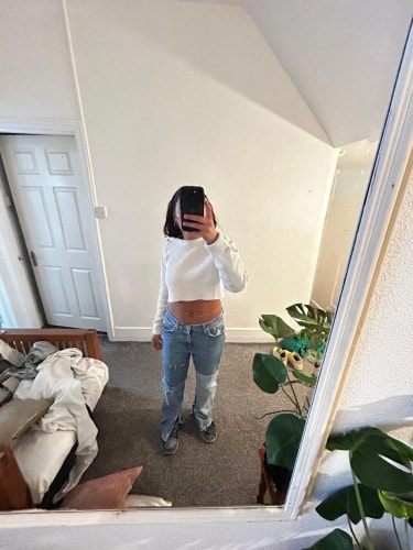 Jean Baggy Patchwork Customisation