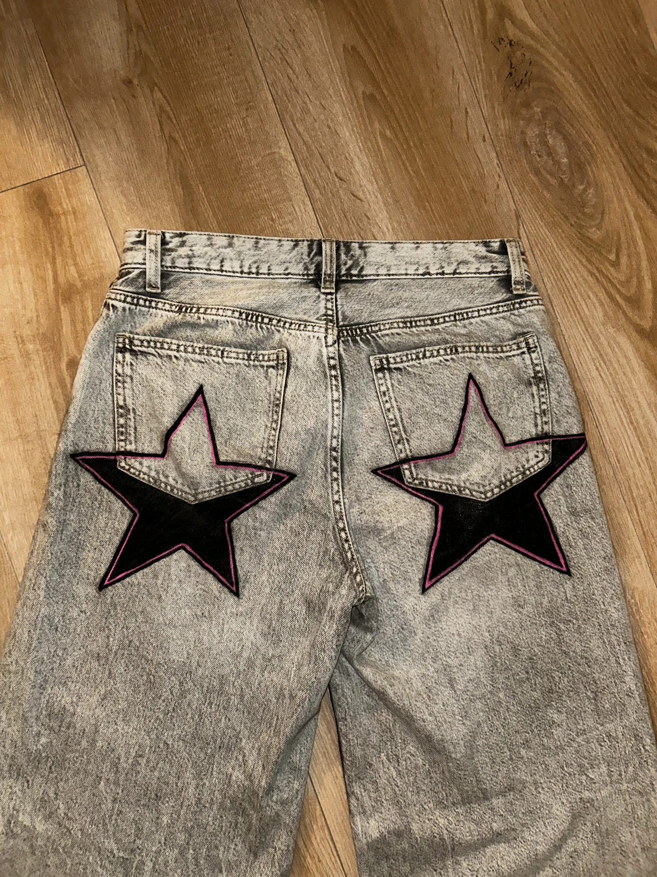 Jean Baggy Etoile Customisation 