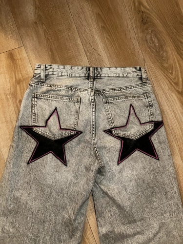 Jean Baggy Etoile Customisation