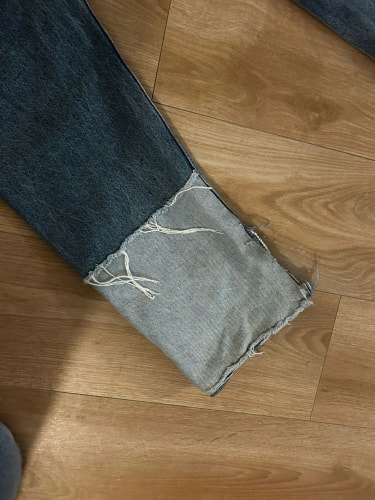 Jean Baggy Patchwork Customisation