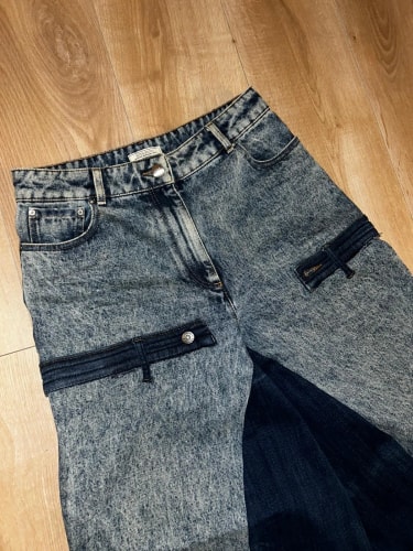 Jean Baggy Belt Customisation