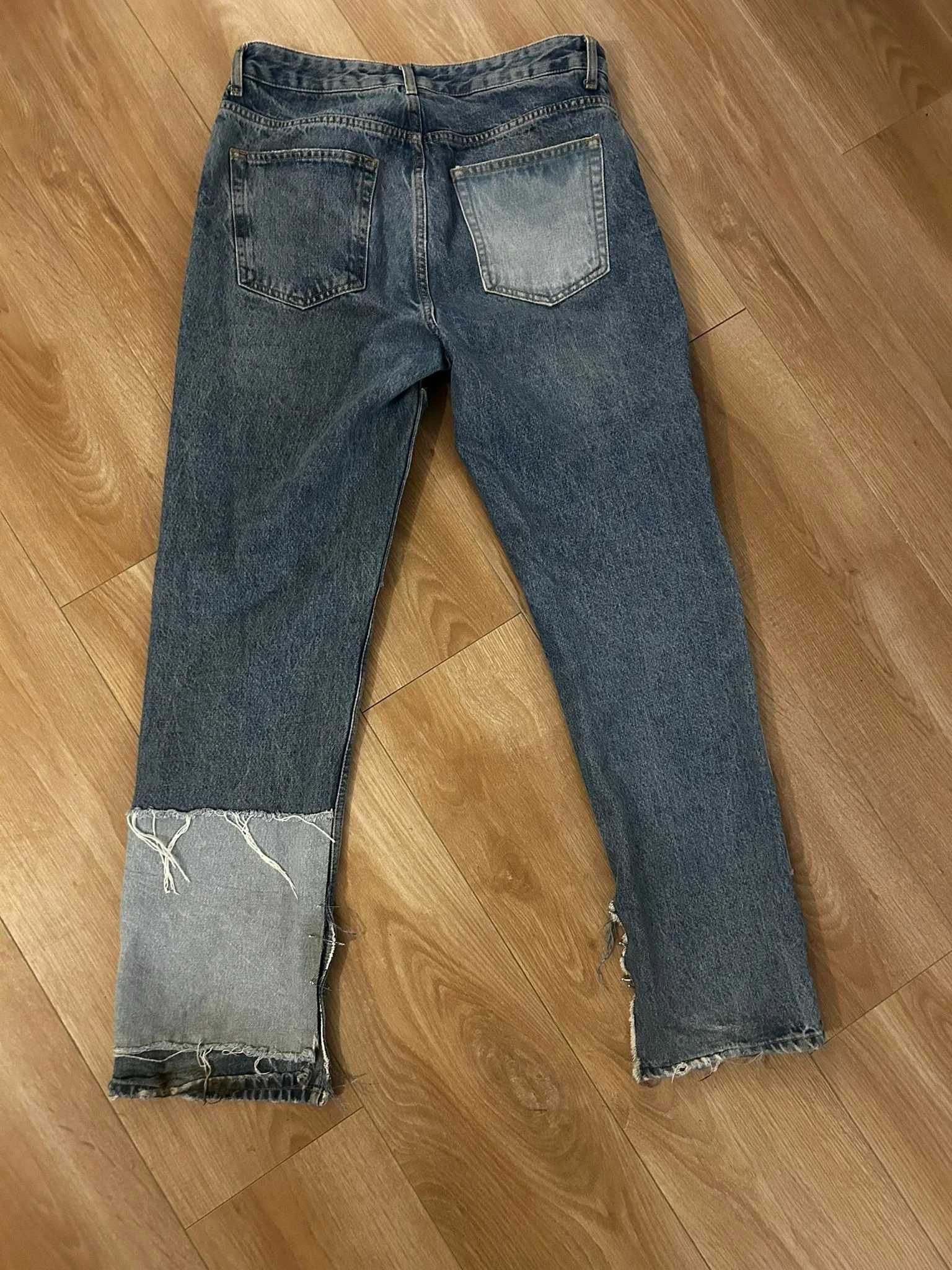 Jean Baggy Patchwork Customisation