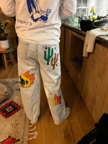 Jean Baggy with Drawings