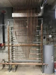 Le cuivre sur une installation de chauffage