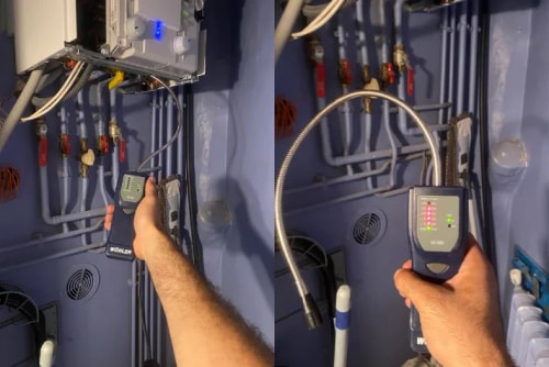 La fuite de gaz sur une chaudière individuelle (gaz)