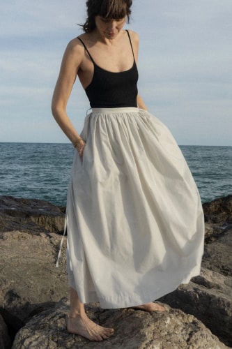 Le Jupon Gris Perle