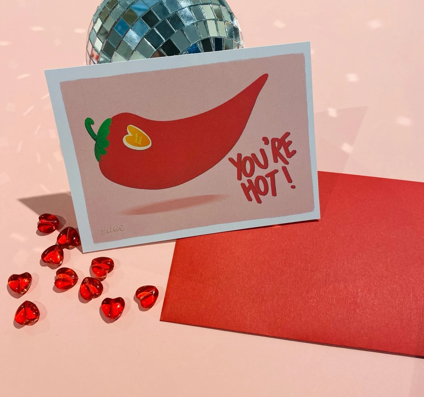 Carte Saint-Valentin - you're hot