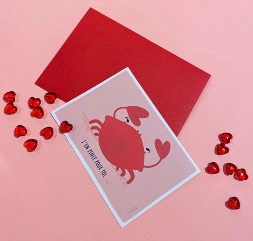 Carte Saint-Valentin - crabby
