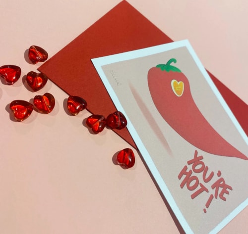 Carte Saint-Valentin - you're hot