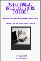 Couverture violette de l'ebook Durabilité et design, plus d'excuses pour vivre à l'étroit, écrit par Inès MBINA-IVEGA, fondatrice de Inès Home Design.