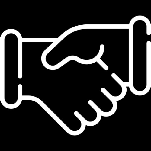 Icône d'une poignée de main.