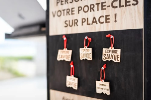 Détail d'un objet personnalisé par gravure laser