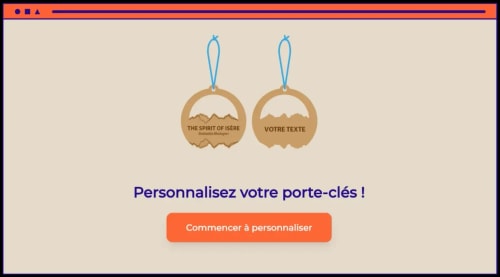 Objet personnalisé prêt à être remis après une gravure laser