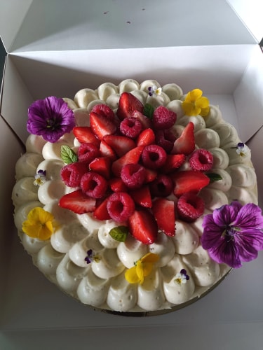 gâteau framboise