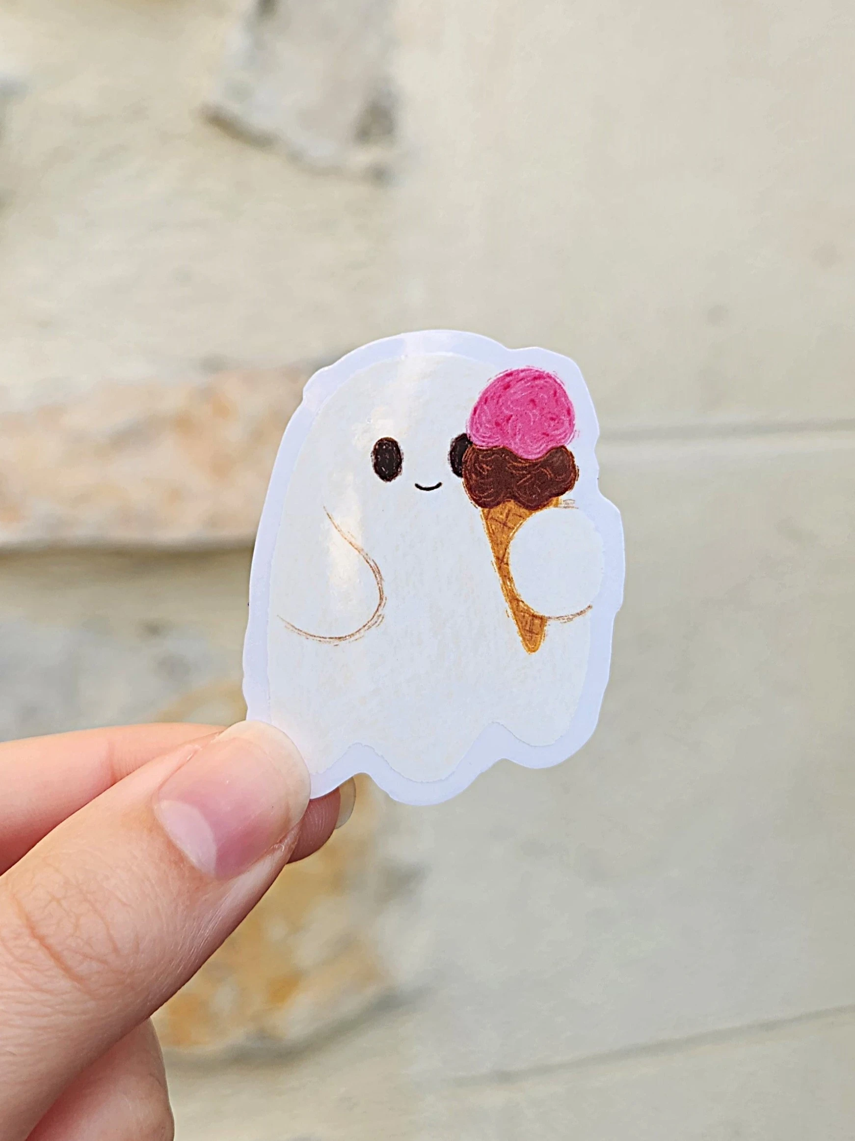 Stickers transparent - Glace 