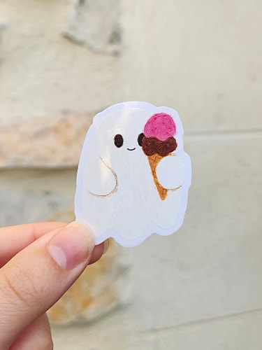 Stickers transparent - Glace