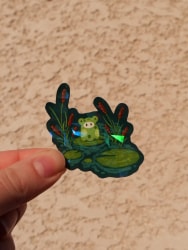 Holographic Stickers - Frog