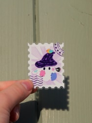 Transparent stickers - Scarecrow