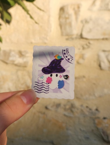 Stickers transparent - Epouvantail