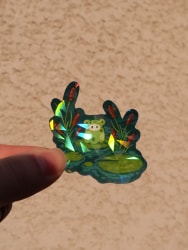 Holographic Stickers - Frog