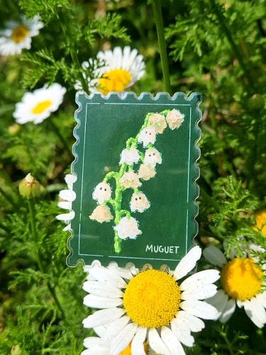Stickers - Timbre muguet