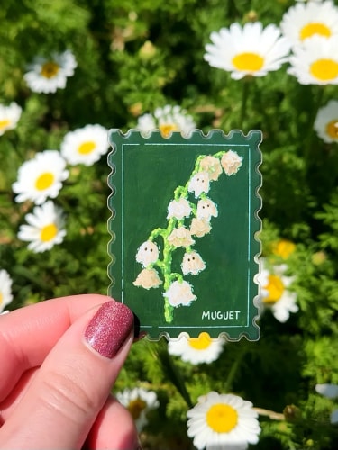 Stickers - Timbre muguet