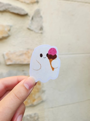 Stickers transparent - Glace