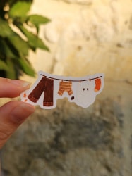 Transparent stickers - Laundry
