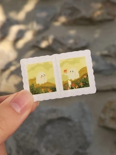 Stickers Transparent - Timbre Champignon