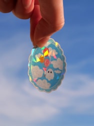 Holographic Stickers - Balloon and Cloud