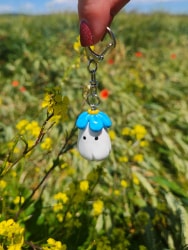 Keychain - Forget-me-not Flower