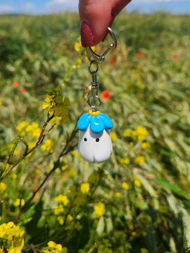 Porte-clés - Fleur Myosotis
