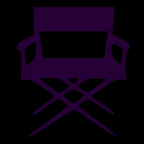 Chaise de réalisateur pliable avec dossier et accoudoirs