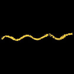 Une ligne ondulée jaune tracée sur un fond sombre, avec un léger contour gris.