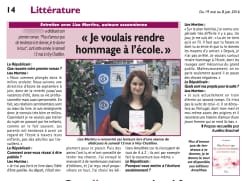 Imprensa escrita - Le Républicain - Lise Martins