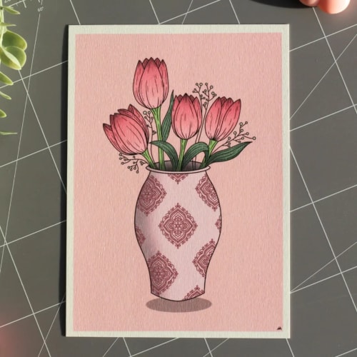 Affiche - Vase Tulipe