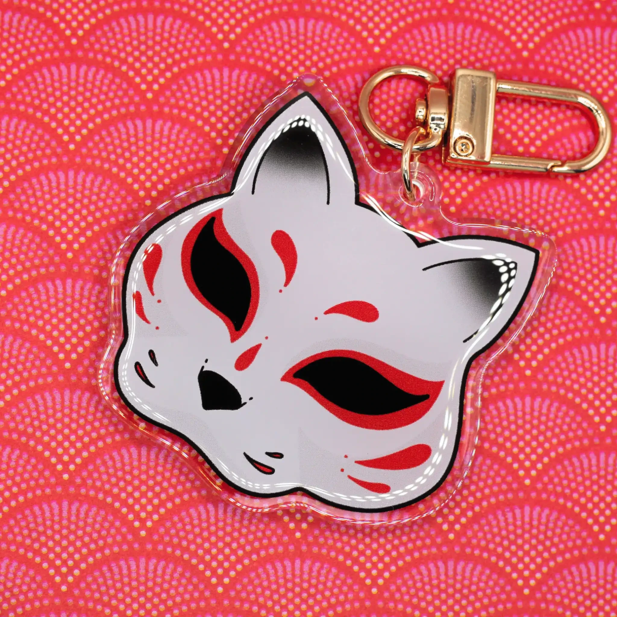 Porte-clés - Masque Kitsune