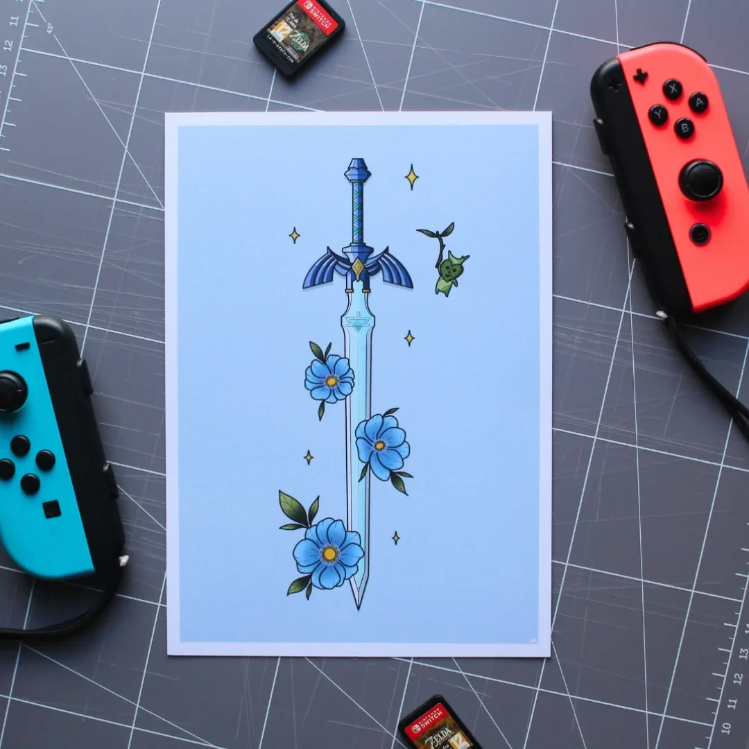 Affiche - Épée Florale