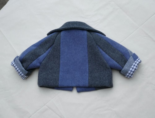 Baby jacket Aulne - waves - 6 to 12 months