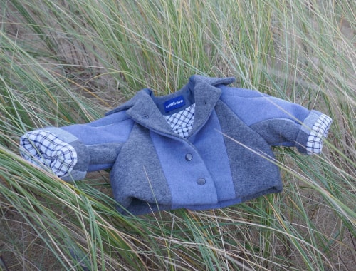 Baby jacket Aulne - waves - 6 to 12 months