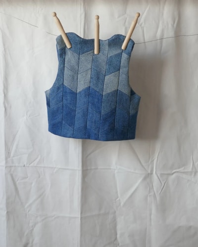 Veste Linon - petits patchs