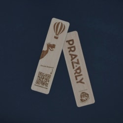 marque page en bois sur mesure gravure laser fabriqué en France praz sur Arly