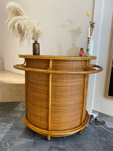 Bar rotin vintage