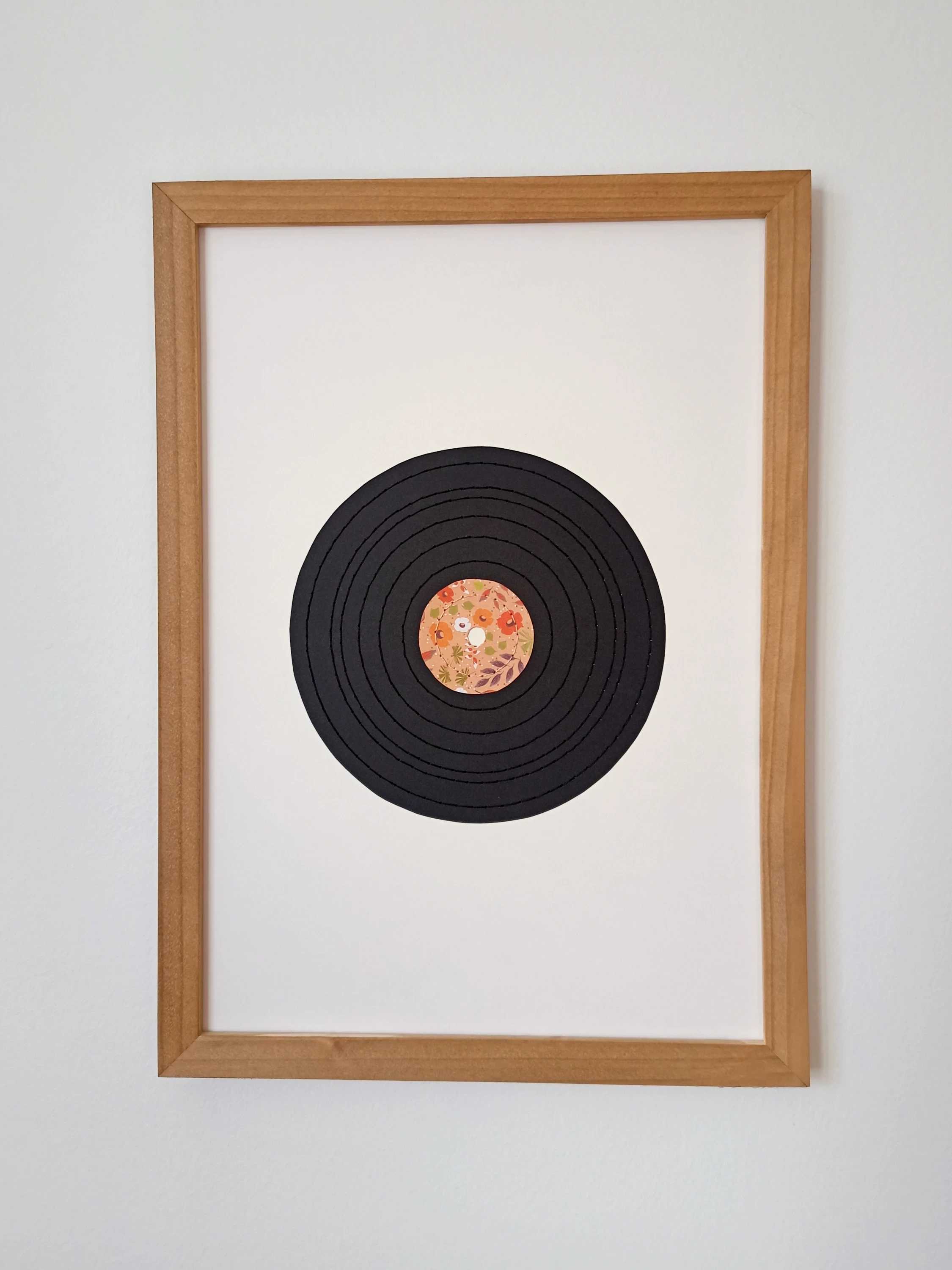 vinyle · affiche brodée