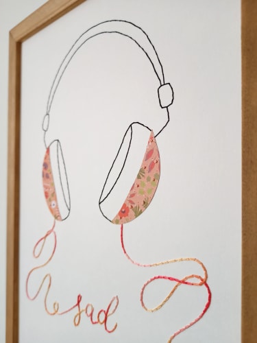 sad songs · affiche brodée