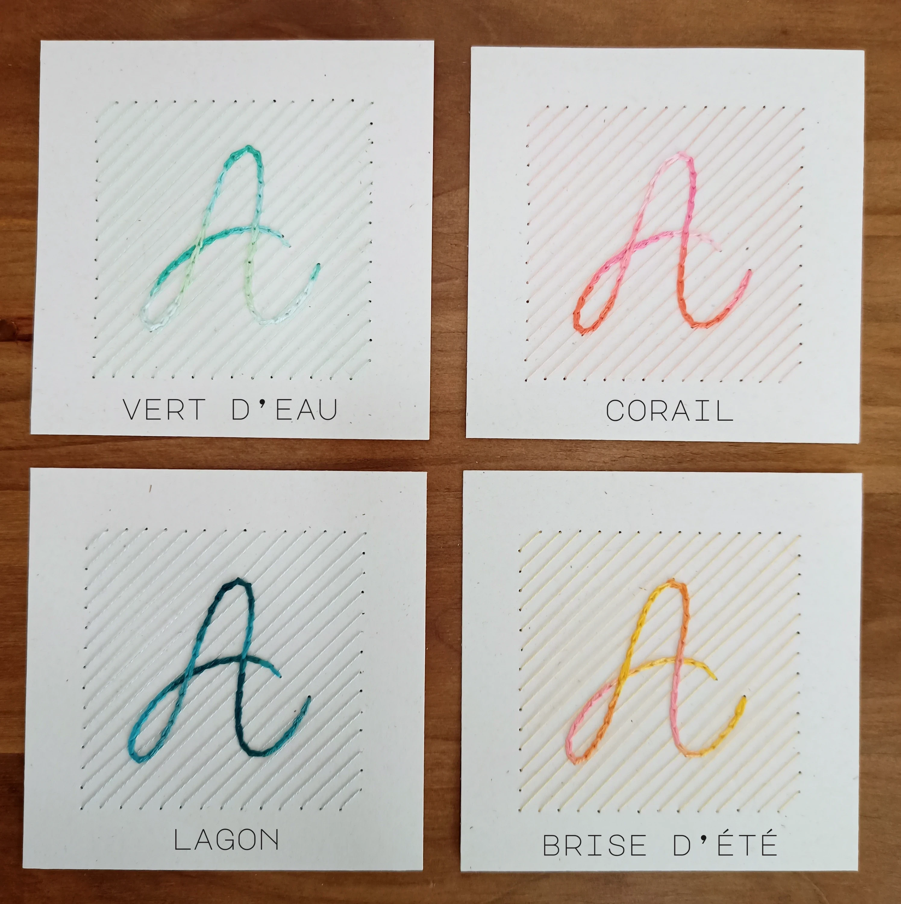 broderie personnalisée · prénoms + esperluette