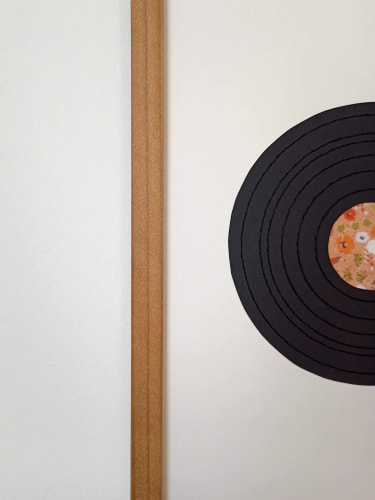 vinyle · affiche brodée